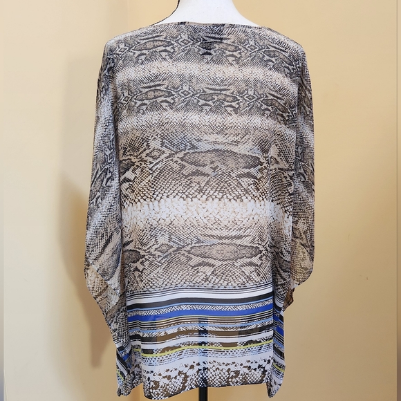 Dana Buchman flowy high/low tunic top ~XL - Picture 6 of 8